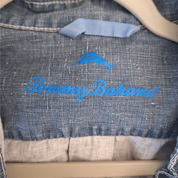 Tommy Bahama Womens Coastal Boho Linen Shirt Button Up Country Beachy Small P - Picture 2 of 10